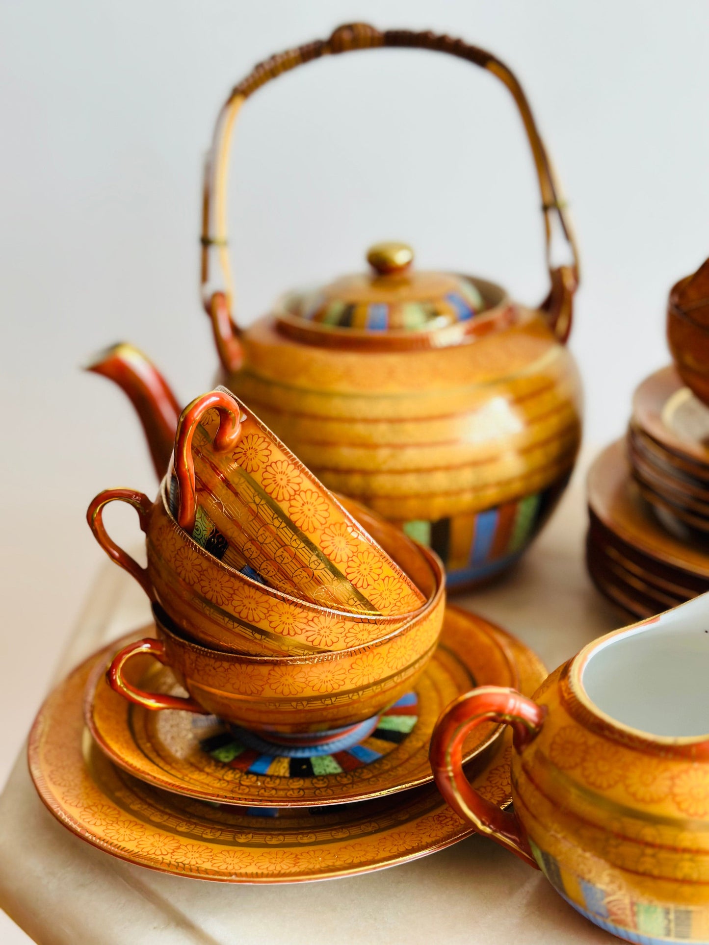 Set jde ceai japonez din anii '50, piesă de colecție