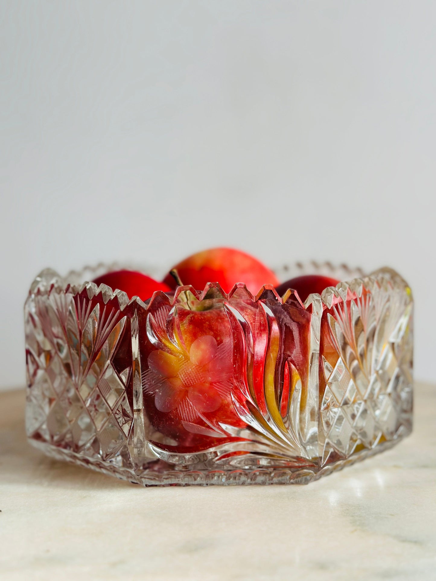 Fructieră de cristal