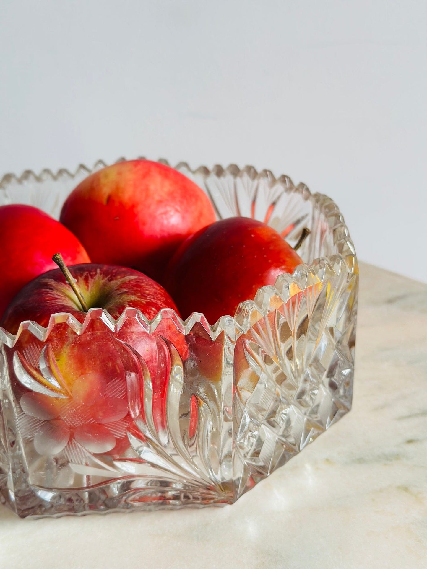 Fructieră de cristal