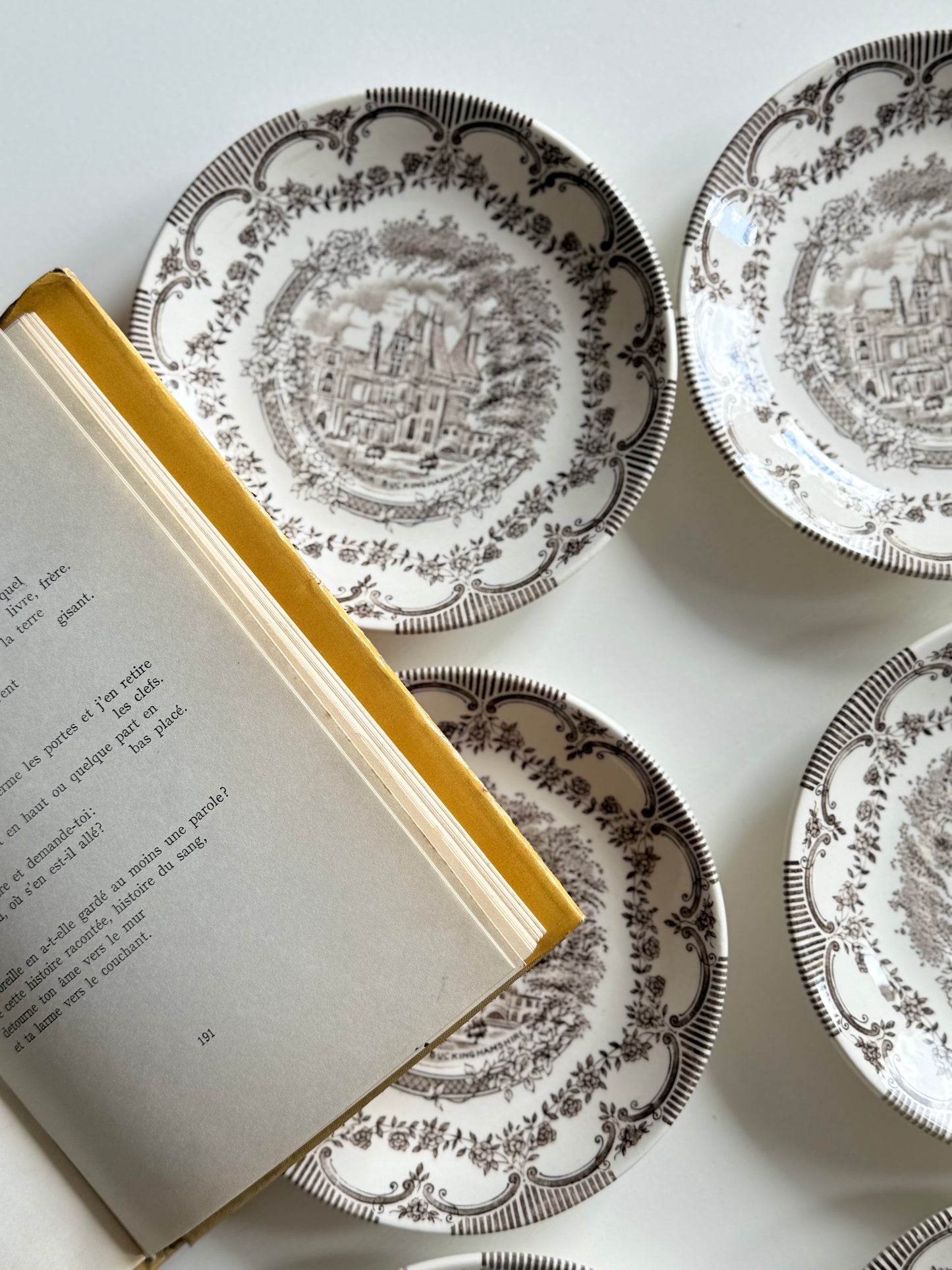 Set 6 farfuriuțe desert, porțelan englezesc English Ironstone
