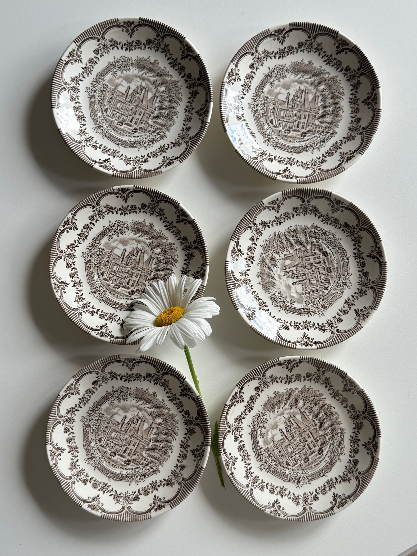 Set 6 farfuriuțe desert, porțelan englezesc English Ironstone