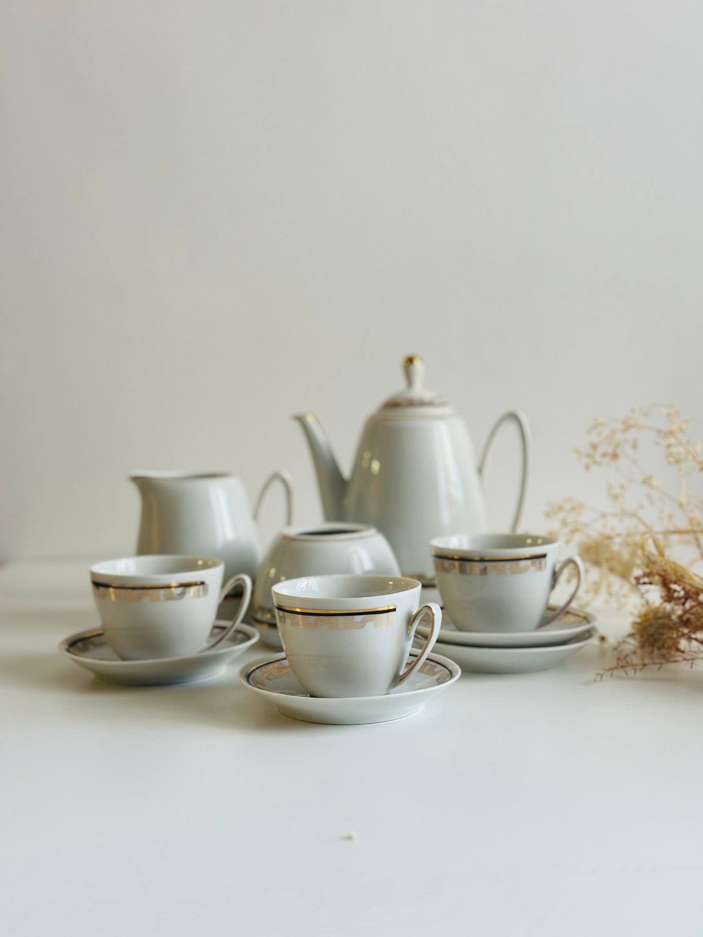 Set de ceai/cafea din porțelan de Cluj - 3 persoane