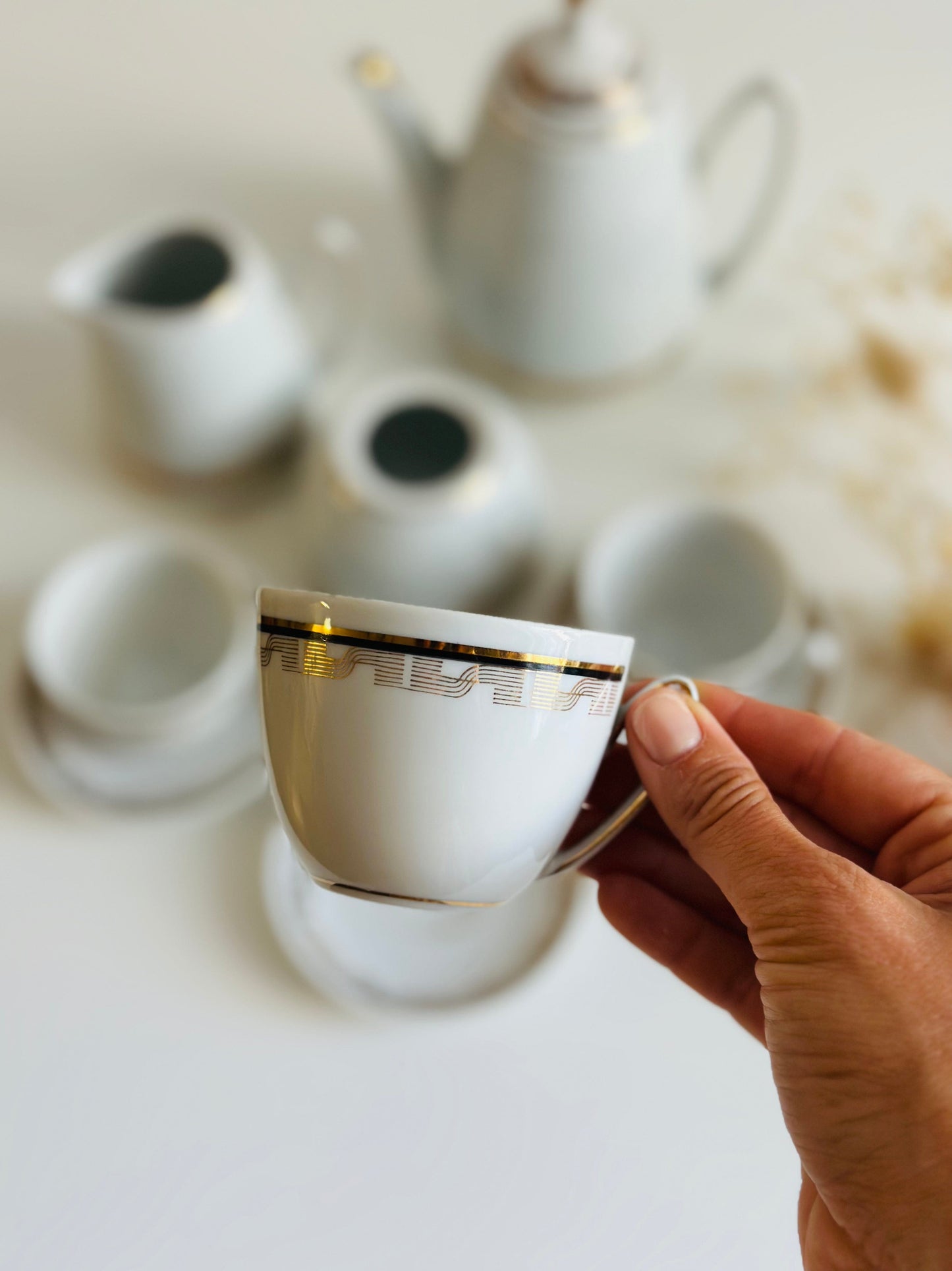 Set de ceai/cafea din porțelan de Cluj - 3 persoane