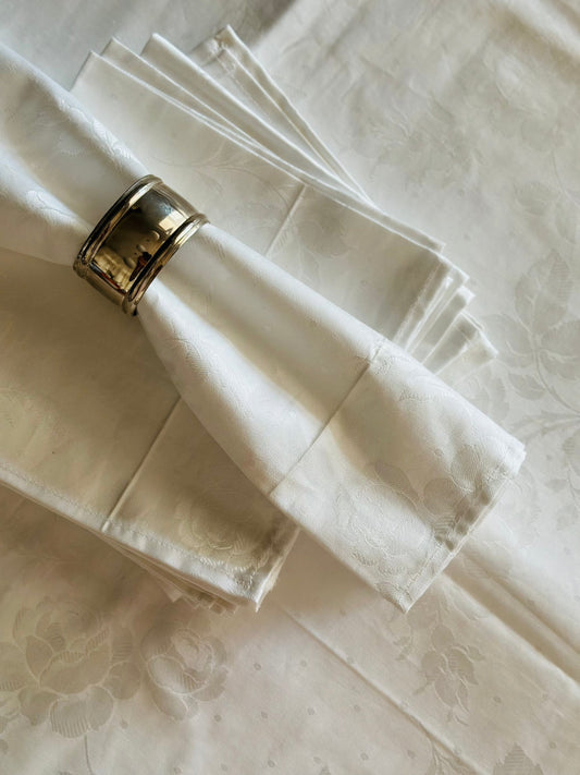 Set cadou: față de masă damasc + 6 șervete