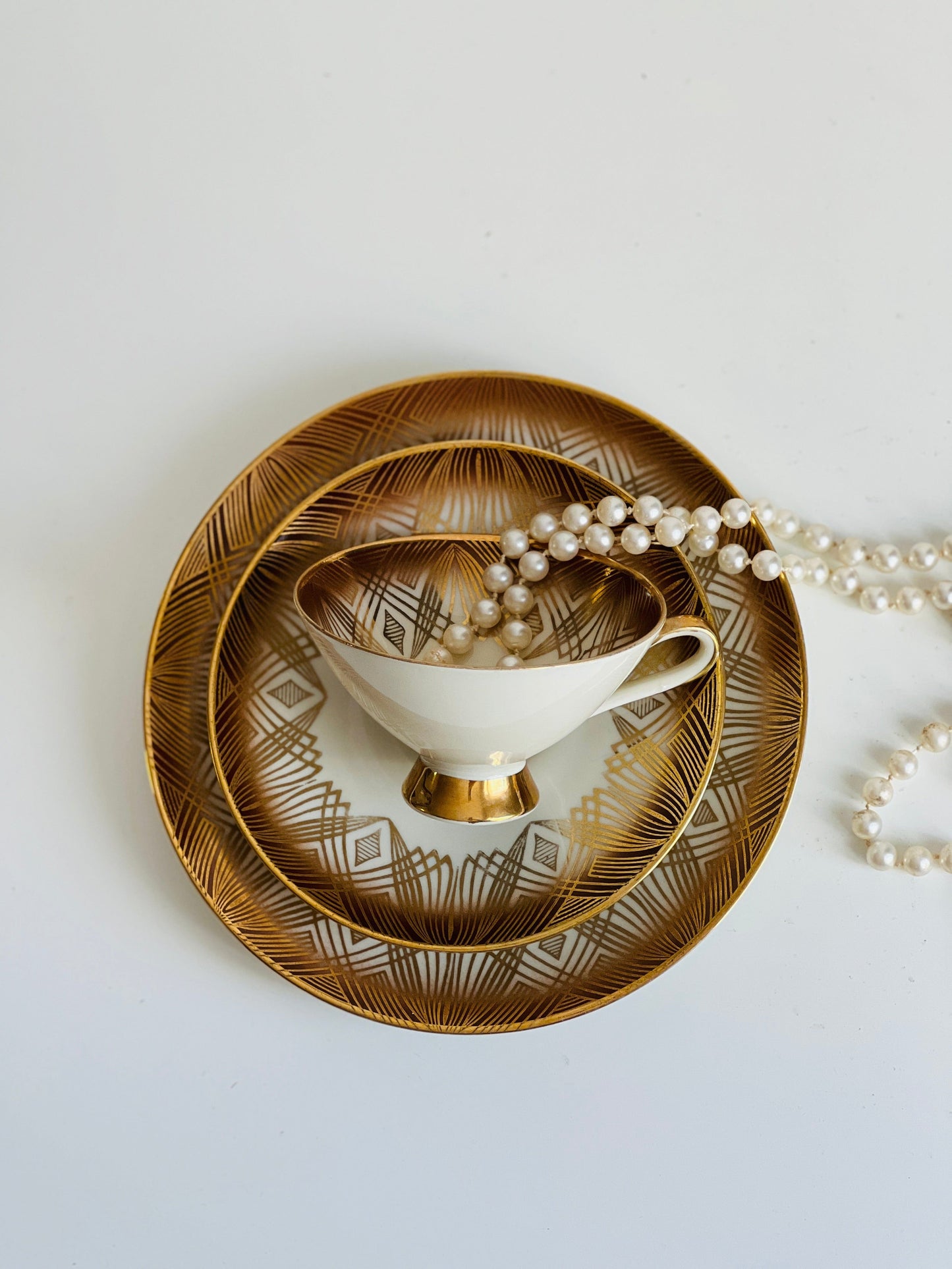 Cappuccino cu praf de aur, set 3 piese