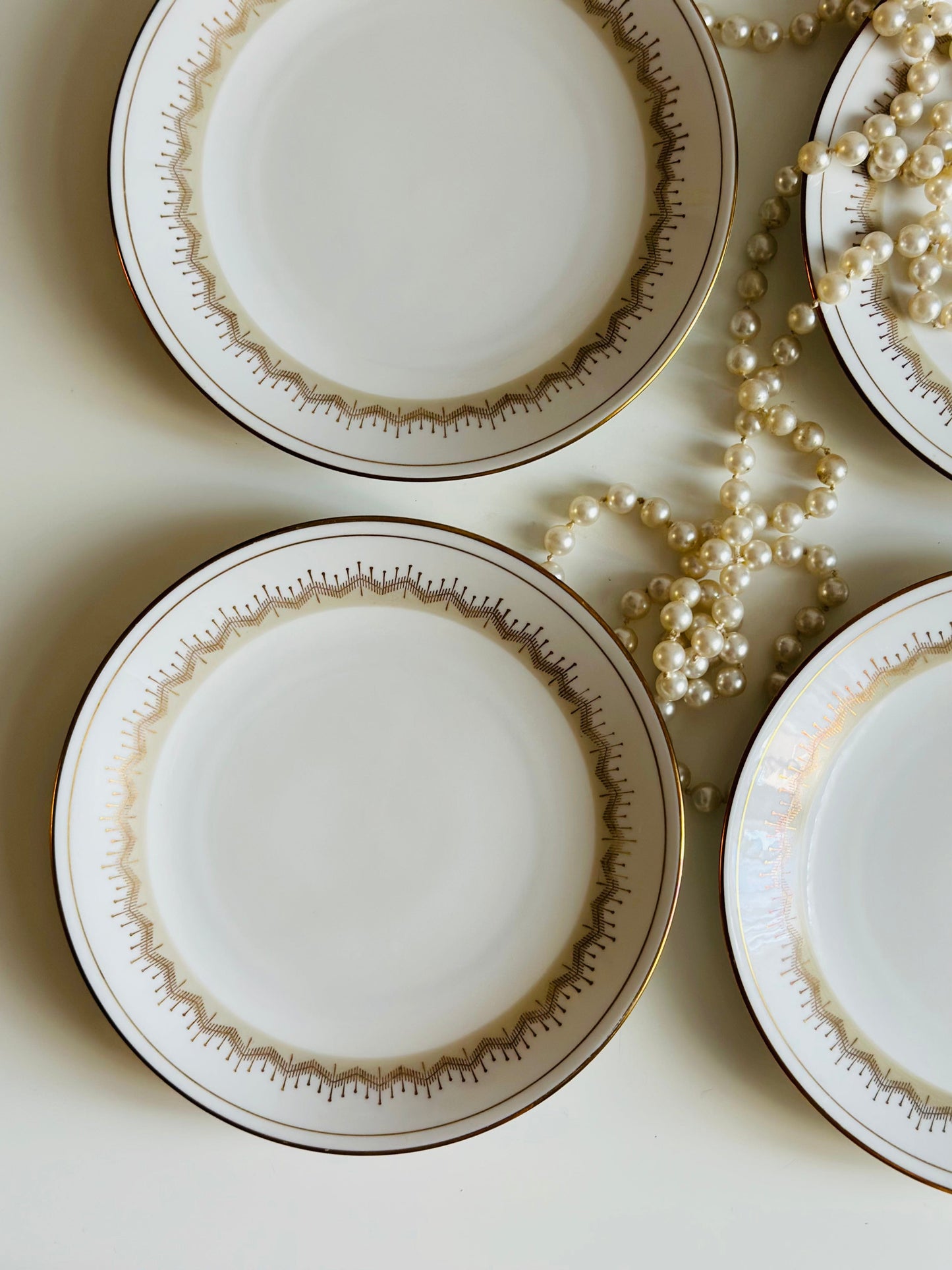 Set 6 farfurii de tort, porțelan suedez