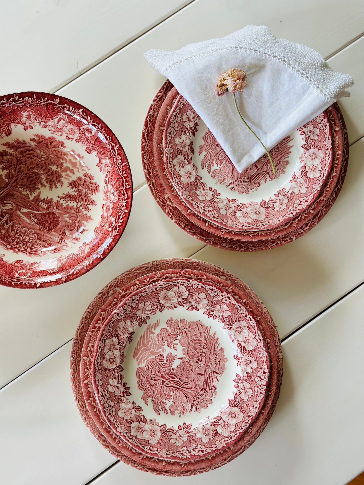 Set pentru două persoane, porțelan englezesc Ironstone