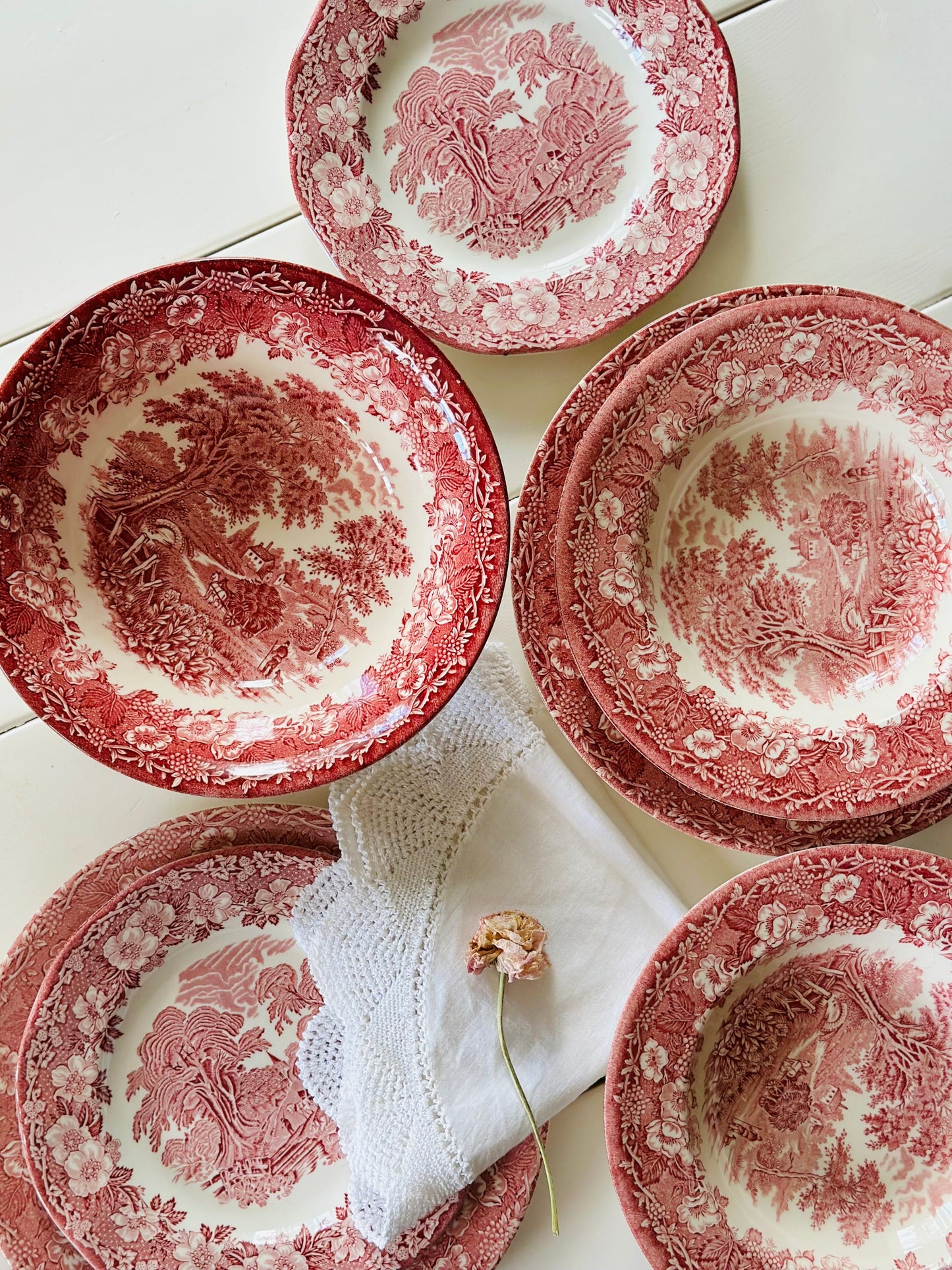 Set pentru două persoane, porțelan englezesc Ironstone