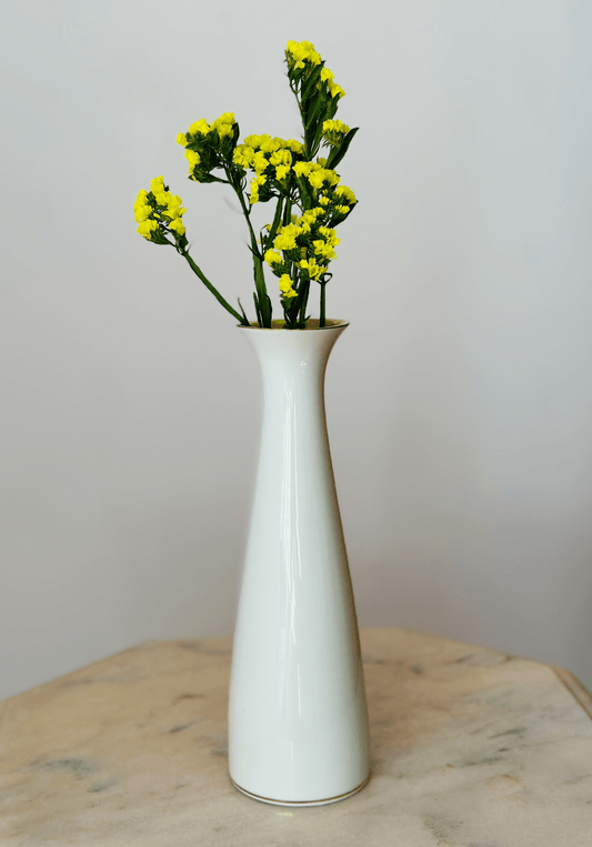 Vază ivoire cu dungă aurie