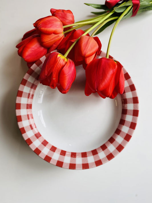 Iubire în carouri - 6 farfurii adânci