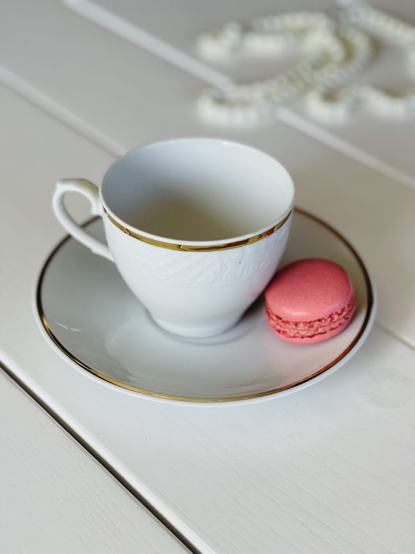 Ceai și macarons