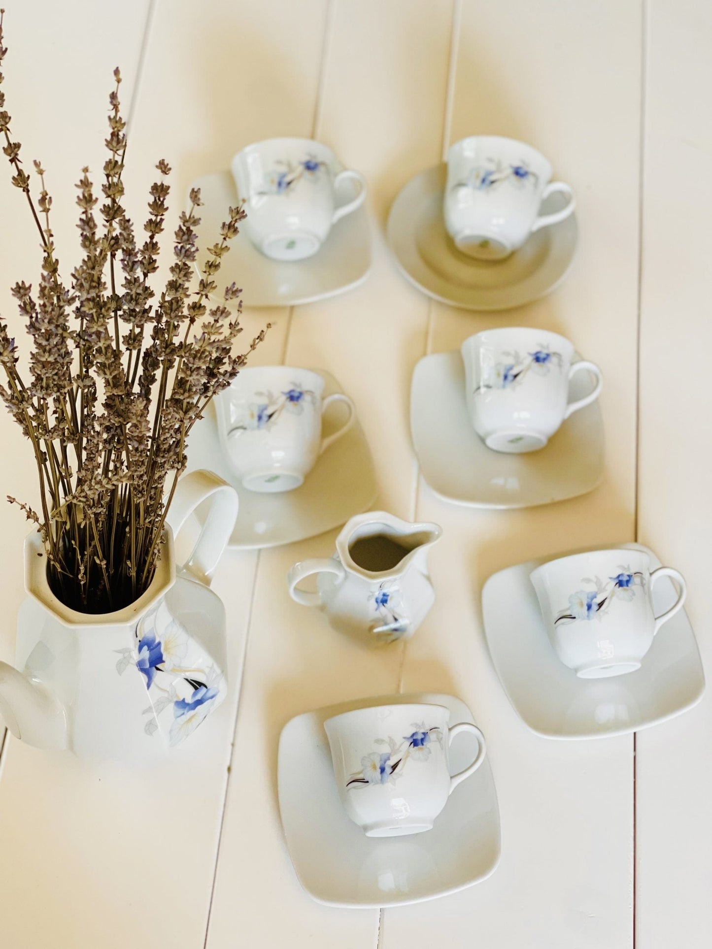 Set de ceai/cafea cu iriși