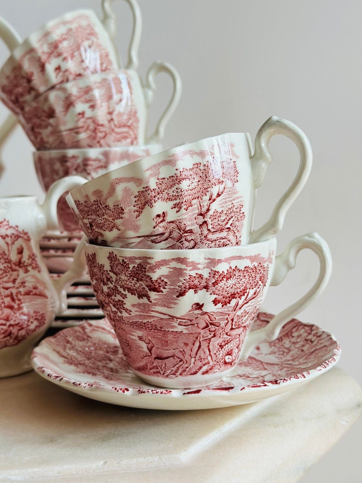 Set de ceai/cafea + mic dejun The Hunter de la Myott, 6 persoane