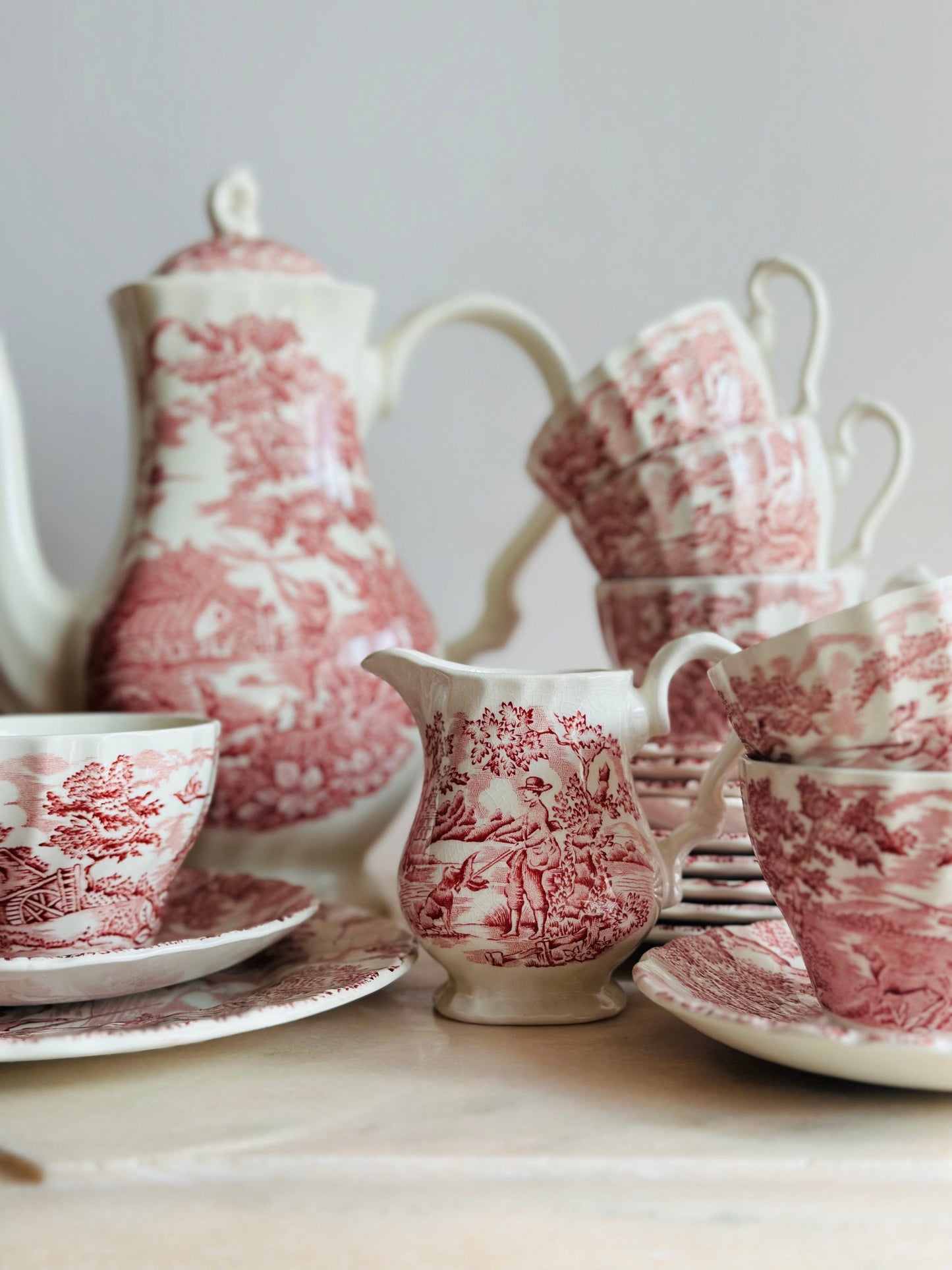Set de ceai/cafea + mic dejun The Hunter de la Myott, 6 persoane