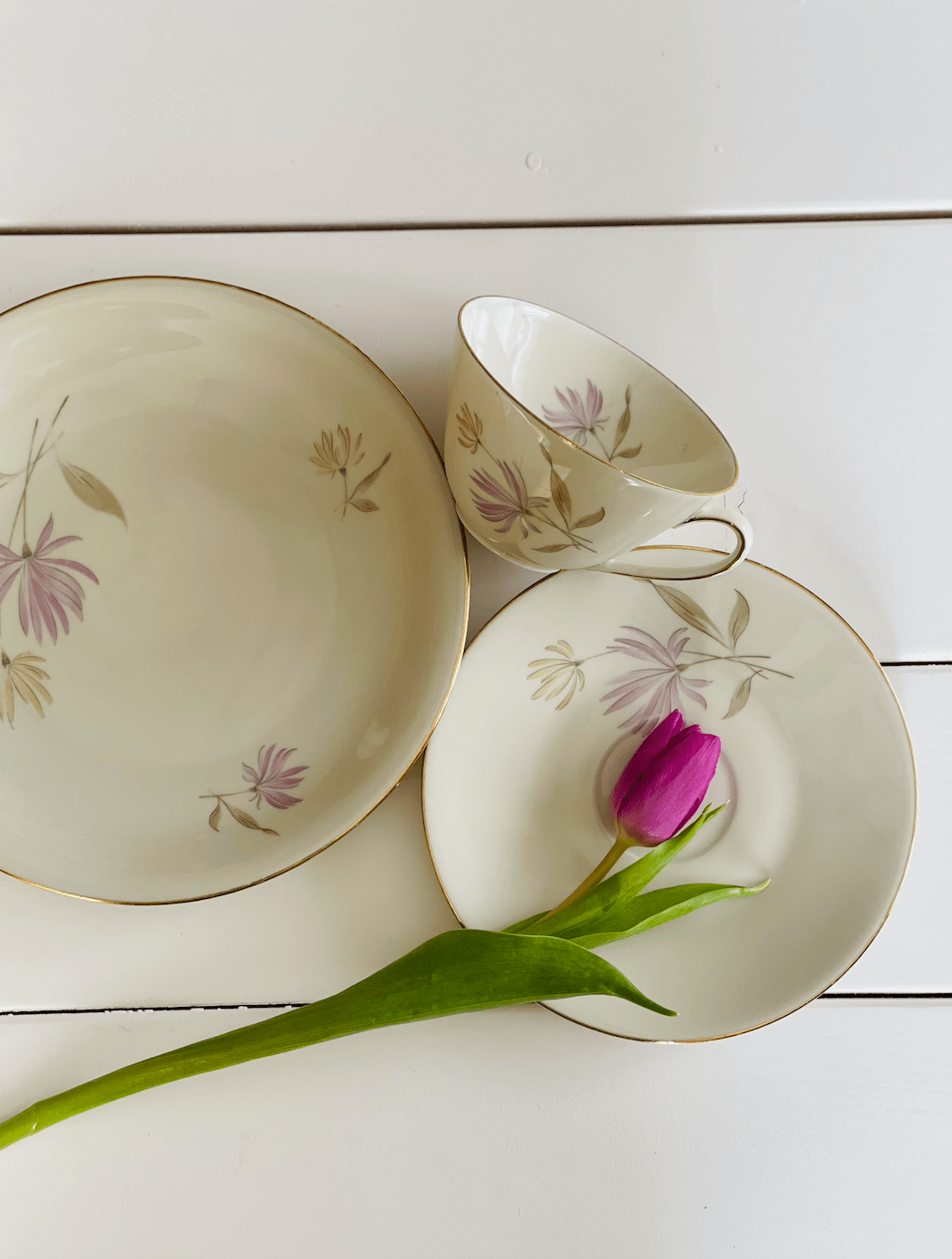 Dimineți în culori pastelate, set 3 piese
