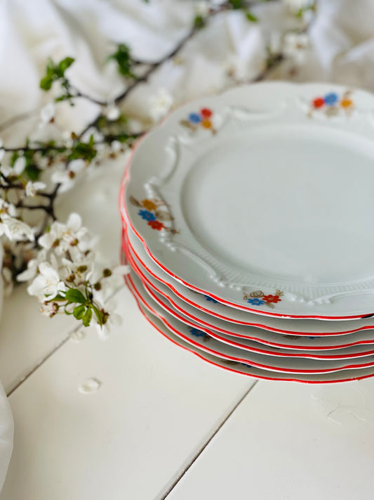 Set farfurii cu floricele