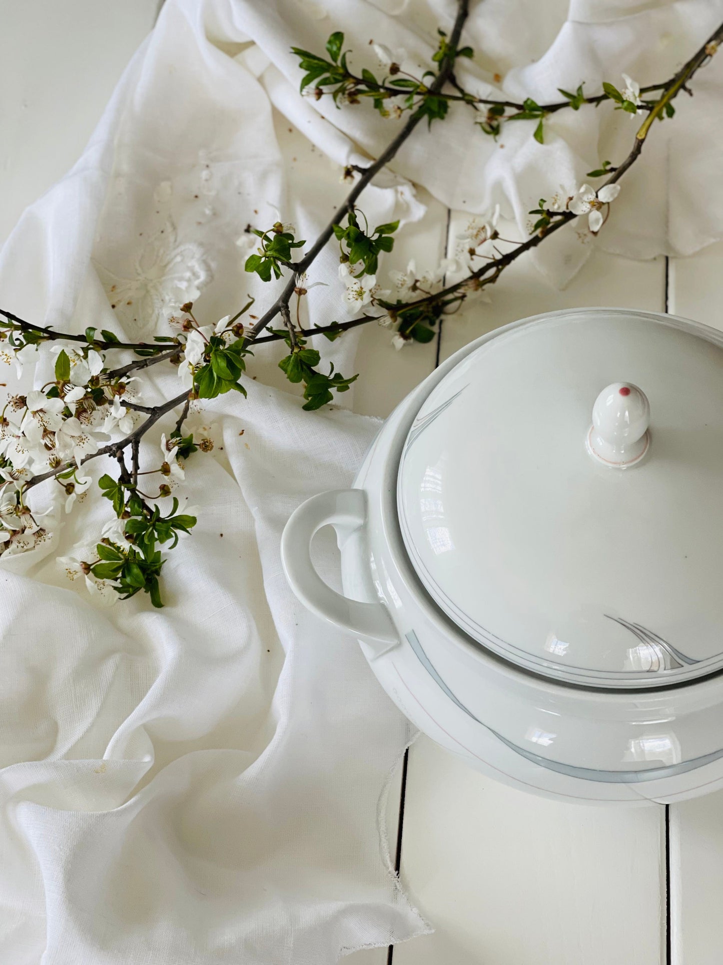 Bol Eschenbach, cu mânere și capac