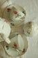 Set ceai/cafea cu flori colorate