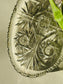 Platou oval de cristal, pentru aperitive