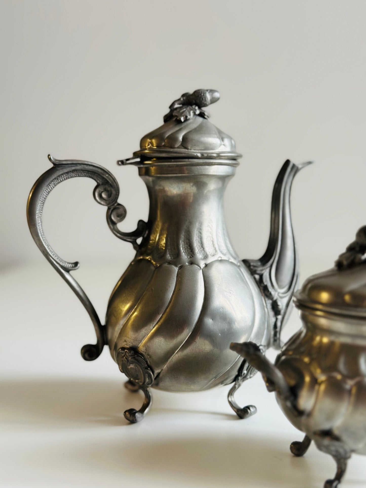 Set argintat pentru ceai, peste 70 de ani vechime