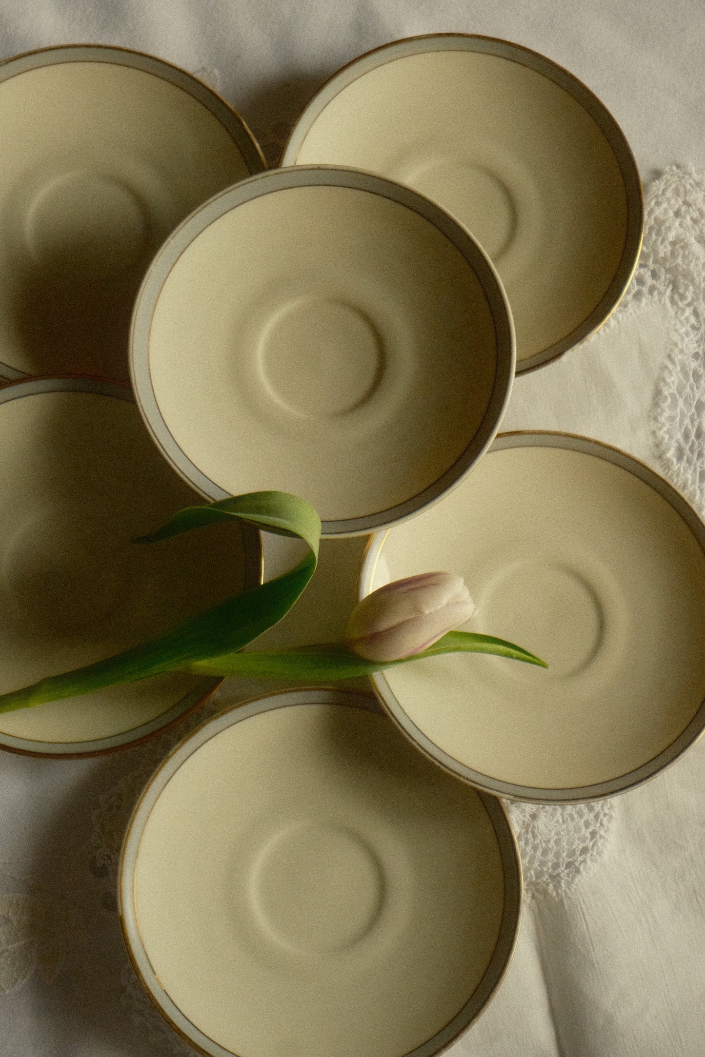 Set 6 farfuriuțe de tort art-deco