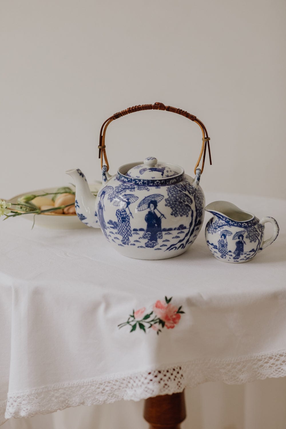 Ceainic & letieră - Albastru de China