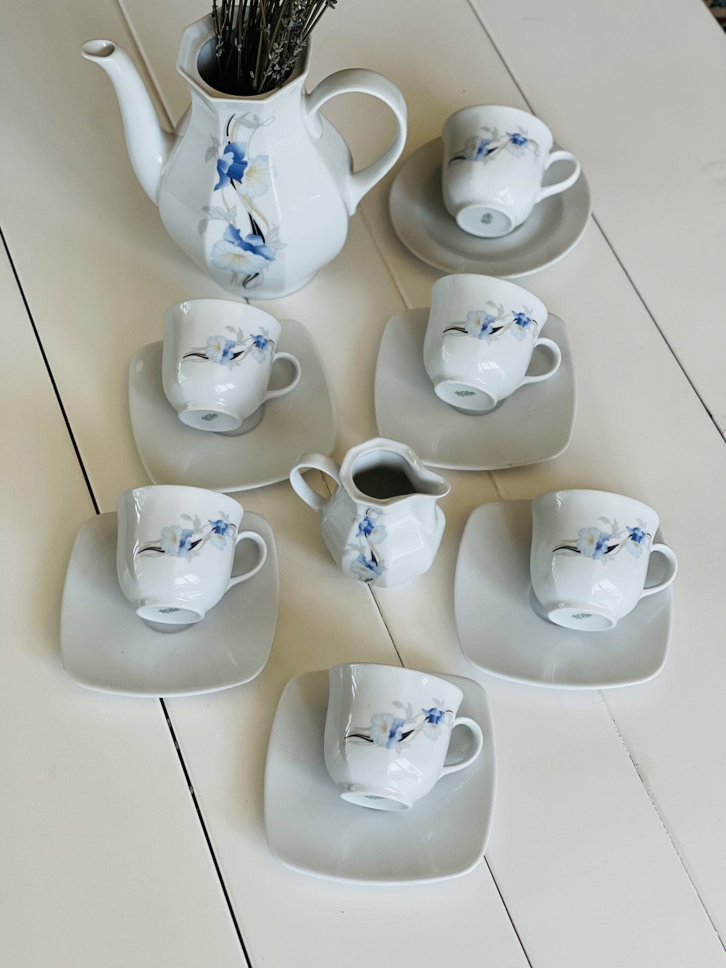 Set de ceai/cafea cu iriși