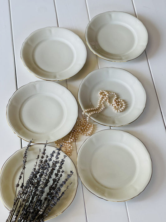 Eleganță ivoire - set 6 farfurii